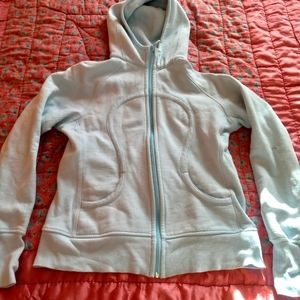 Lululemon Scuba Hoodie in light blue sz 12
